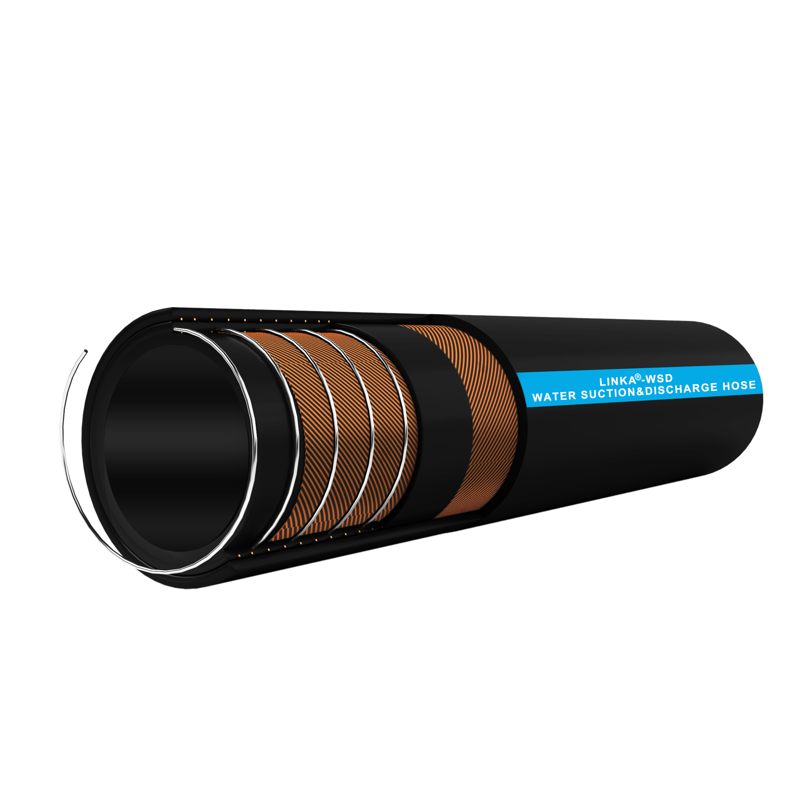 Reinforced Water Suction Hose Structure